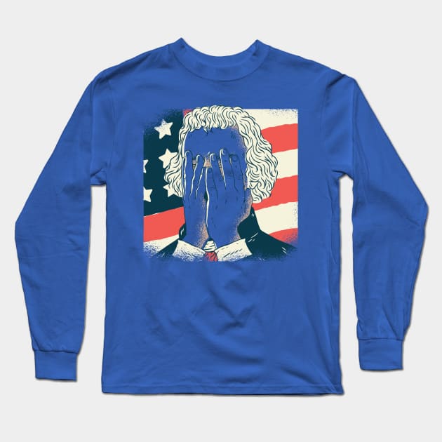 Thomas Jefferson Long Sleeve T-Shirt by Shalini Kaushal